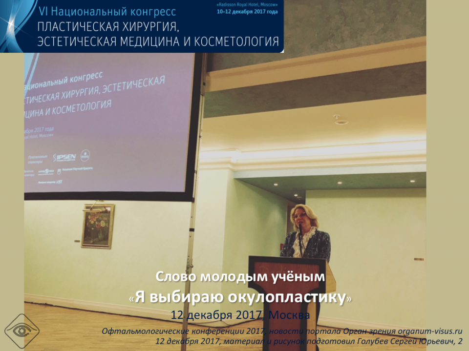 Офтальмопластика Слово Молодым ученым