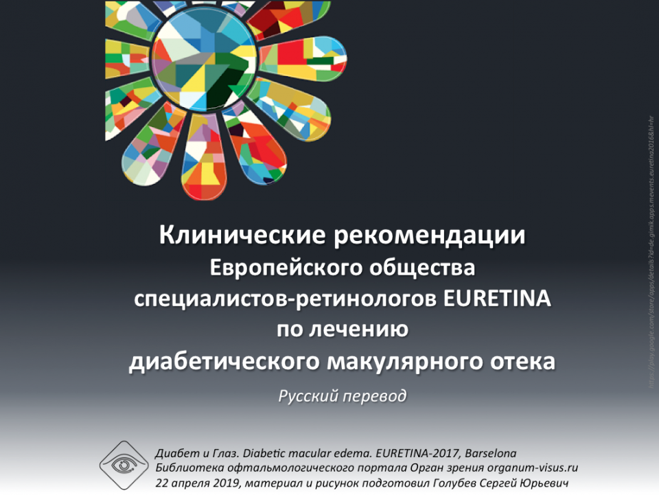 Лечение ДМО Клинические рекомендации EURETINA