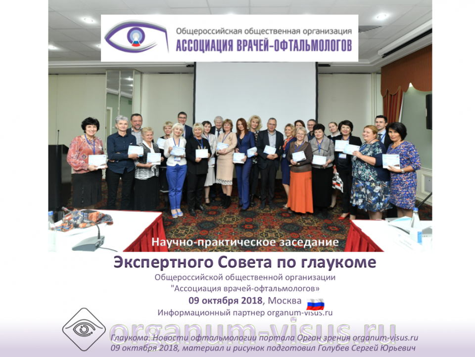Новости глаукомы Заседание Экспертного совета АВО по глаукоме в Москве