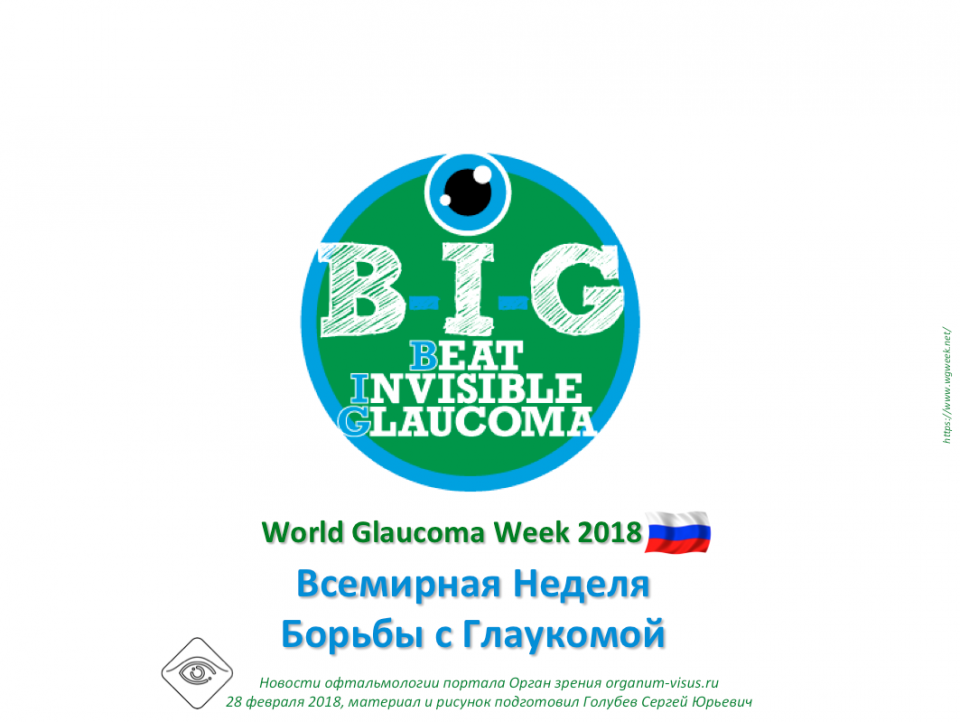 Новости глаукомы World Glaucoma Week 2018