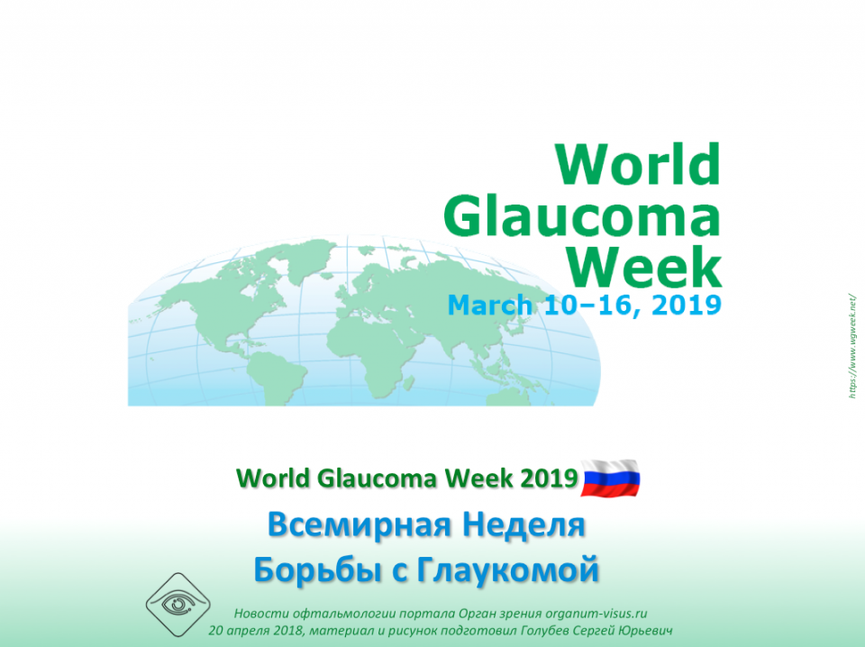 Всемирная Неделя Борьбы с Глаукомой WGW 2019
