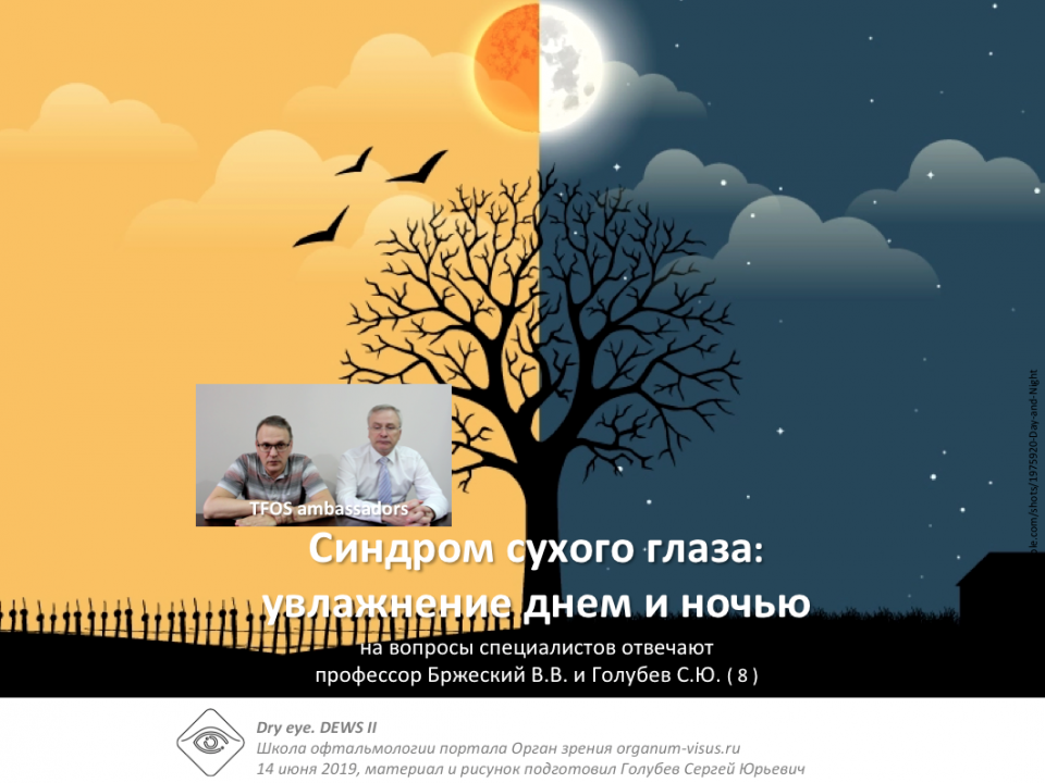 Сухой глаз Увлажнение днем и ночью