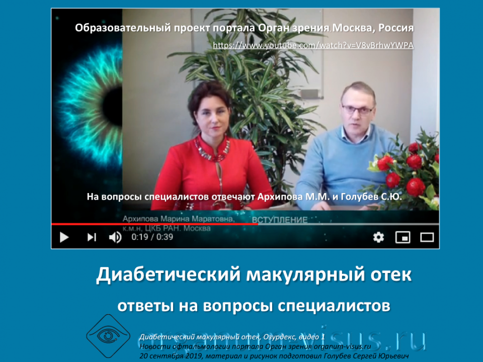 Диабет и Глаз Лечение ДМО Ответы на вопросы врачей Видео 1